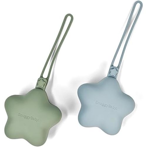 SNUGGY BABY Soft Silicone Pacifier Holder – BPA-Free Case with Strap for Pacifiers, Teethers & Small Baby Essentials