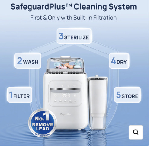 Papablic SafeguardPlus™ Baby Bottle Washer System
