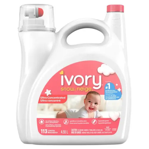 Ivory Snow Newborn Liquid Laundry Detergent, 113 wash loads | Costco