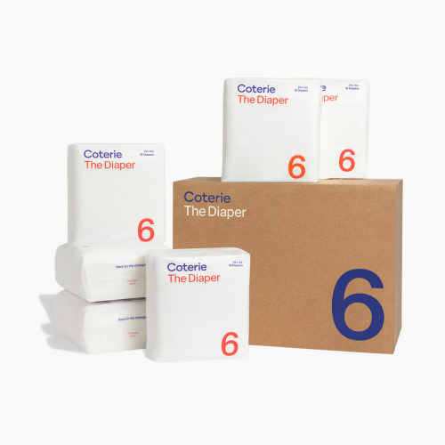 Coterie Ultra Soft Diapers, Monthly Supply - Size 6, 108 Count