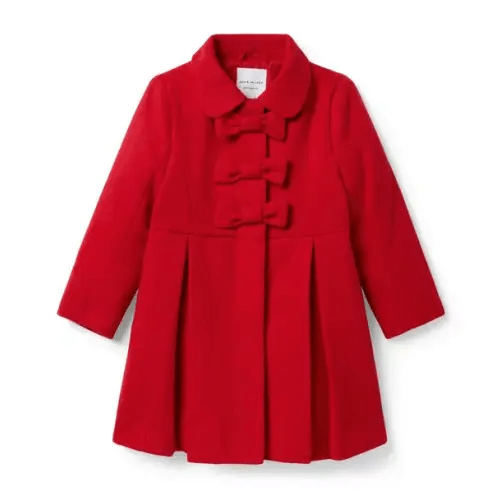 Girl Fireside Red The Bow Coat by Janie and Jack