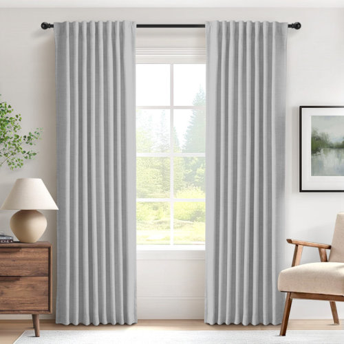 Latitude Run® 100% Blackout Curtains For Bedroom 52 Inches Wide Thermal Insulated Rod Pocket & Reviews | Wayfair