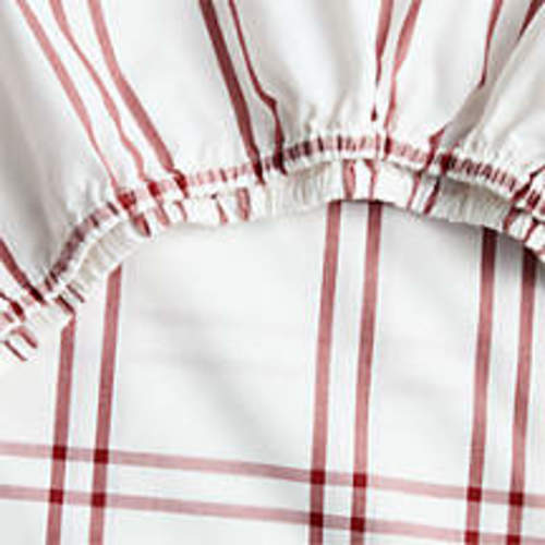 Stax Luminous Red 100% Organic Cotton Baby Crib Fitted Sheet