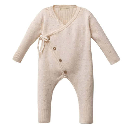 Unisex Baby Kimono Style Cotton Romper