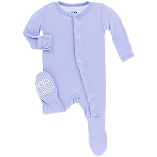 KicKee Pants Little Girls Print Footie with Snaps, Infants & Toddlers