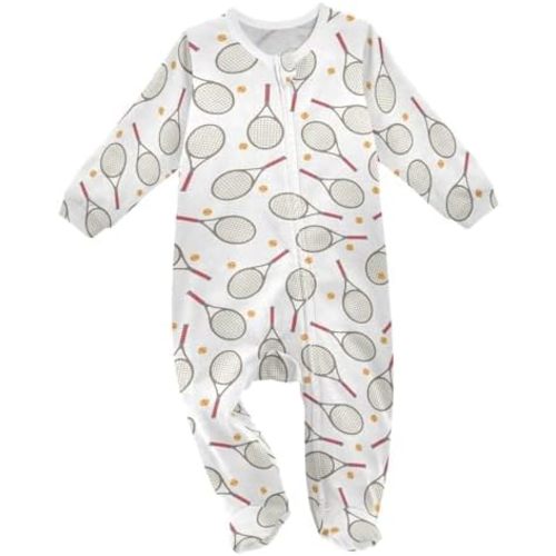 Dussdil Baby One-Piece Footies Newborn Rompers Pajamas Cotton Footed Pjs for Sleep Play Boys Girls
