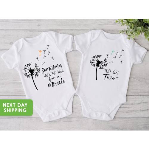 Twin Onesie®,Twin Baby Shirt, Twins Baby Gift, Twin Mom Gift, Twins Baby Shower