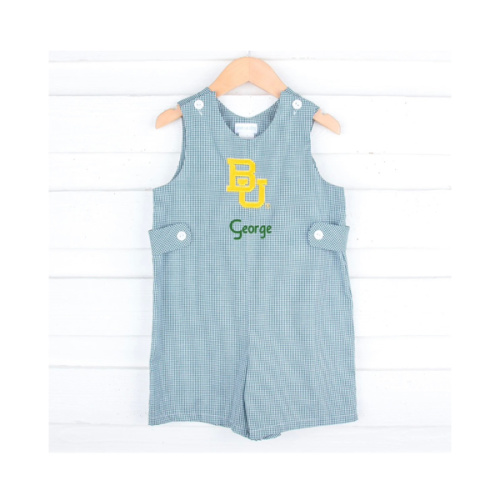 Baylor Embroidered Hunter Green Jon Jon