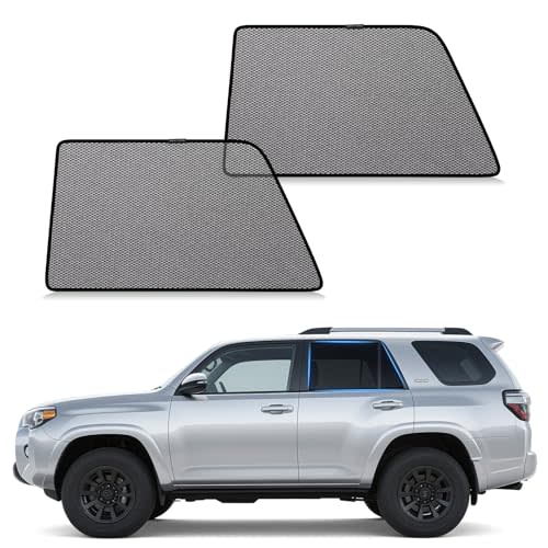ZATOOTO Toyota 4Runner Window Shades 2017-2024, Blocks 99% UV Rays & Heat | Rear Window Sun Shade for Baby & Pets, Breathable Mesh for Privacy, Bug Protection, Camping & Travel