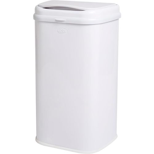 Ubbi Stainless Steel Venti Diaper Pail, Odor Locking, No Special Bag Required, Award-Winning, Registry Must-Have, White