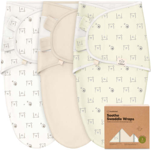 3-Pack Soothe Swaddle Wraps (Bumble Bear) Bumble Bear / OS 0-3M