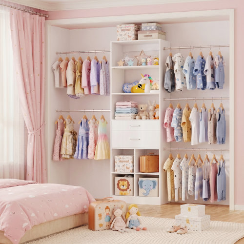 Latitude Run® Multi-Functional Storage Cabinet With Rods & Drawers | Wayfair