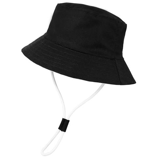 Baby Boy Sun Hat Toddler Summer Bucket Beach Hats for Girls Sun Protection UPF 50+ Cotton Linen