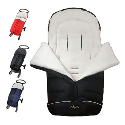 CozyMe Stroller Footmuff, Insulated Stroller Blanket Evelution, Water Repellent Winter Bunting Bag for Strollers, Central Open, Height Adjustable, M6-4T