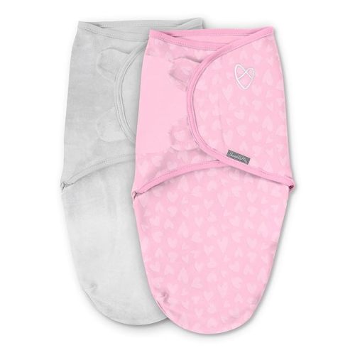 SwaddleMe by Ingenuity Original Swaddle, Size Small/Medium, For Ages 0-3 Months, 7-14 Pounds, Up to 26 Inches Long, 2-Pack Baby Swaddle Blanket Wrap