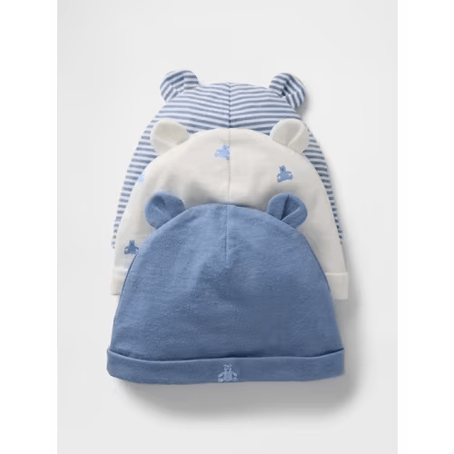 Baby First Favorites Organic Cotton Beanie (3-Pack)