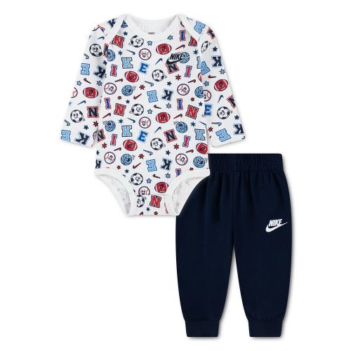 Newborn Baby Boys Nike Waffle Long Sleeve Bodysuit & Pants 2-Piece Set