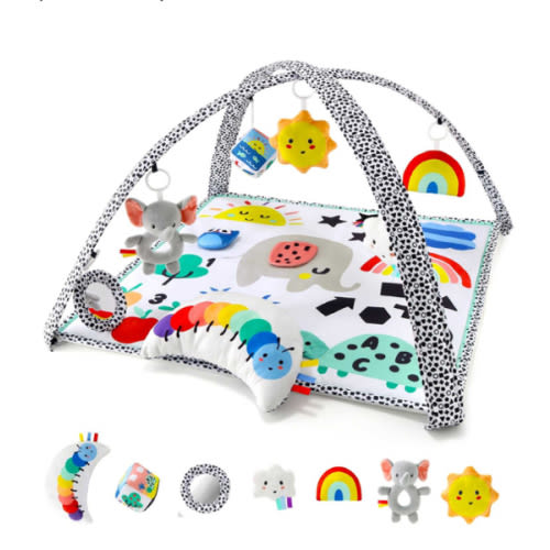 Montessori Elephant Baby Play Gym & 7-in-1 Play Mat
