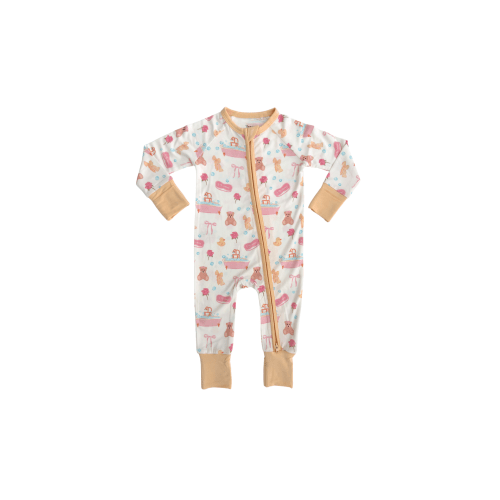 Bath Time Zipper Romper