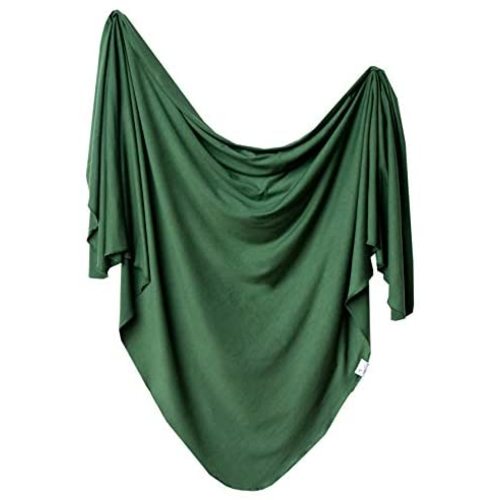 Large Premium Knit Baby Swaddle Receiving Blanket Alder by Copper Pearl