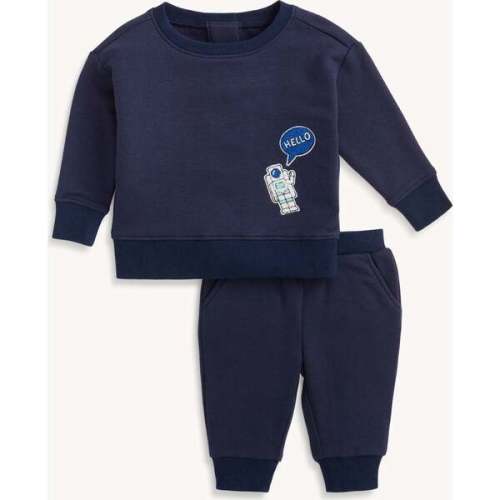 Dress Blue Brushed Fleece Set W/  Patches - Magnetic Me | Maisonette