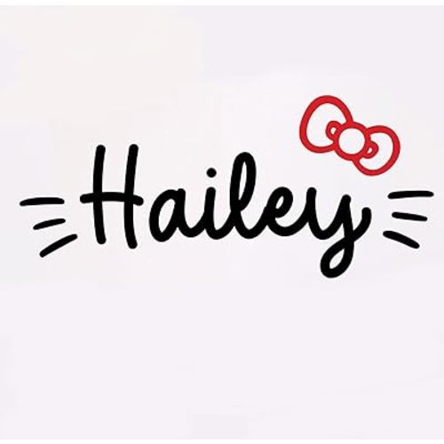 Cute Cartoon Style Custom Name Decal/Kawaii Character Name Sticker/Kitty cat Anime Inspired/Gift/Made in USA