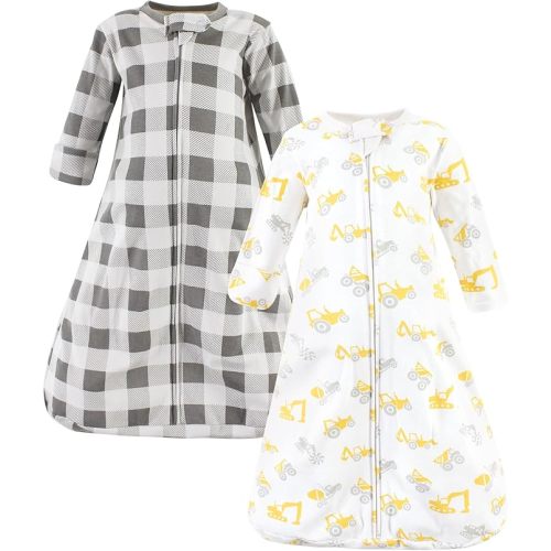 Hudson Baby Unisex Baby Cotton Long-Sleeve Wearable Sleeping Bag, Sack, Blanket