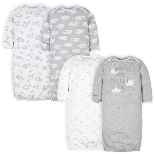 4-Pack Baby Neutral Sheep Gowns – Gerber Childrenswear