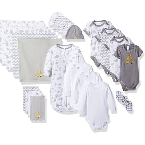 Spasilk Baby Essential 23 Piece Layette Set for Newborns and Infants, 0-6 Months