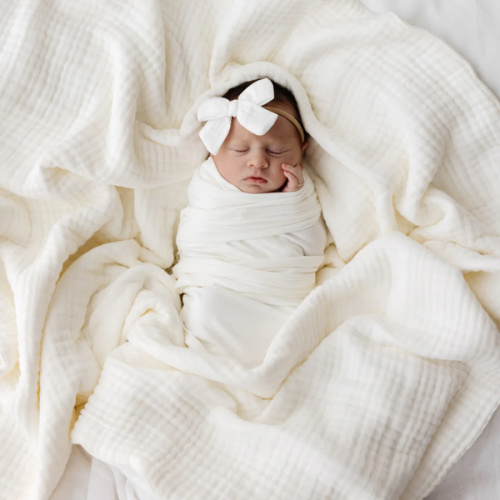 Muslin Bubble Blanket - Vanilla