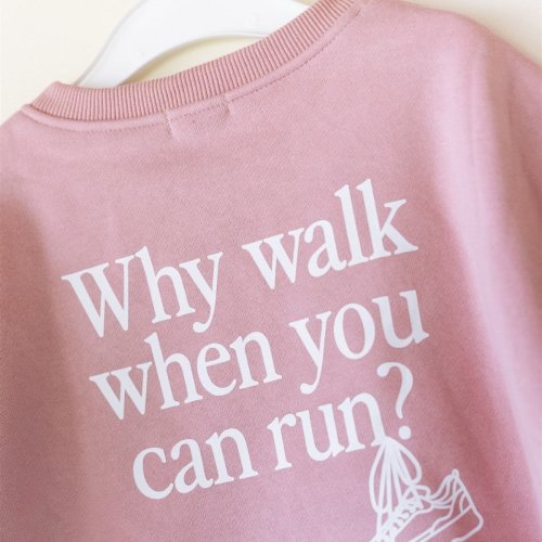 Why Walk Graphic Crewnecks - size: 1T