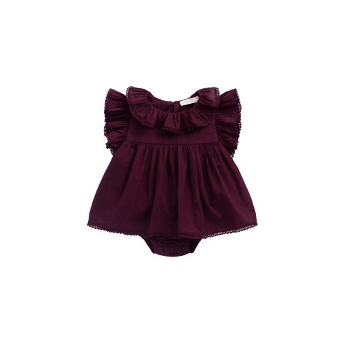 Organic Cotton Frannie Playsuit - Fig