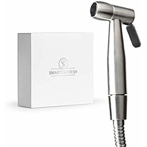 SmarterFresh Bidet Sprayer – Superior Splatter-Proof Stainless Steel Diaper Sprayer Cleans The Messiest Cloth Diapers – Complete Diaper Washer Hand Held Bidet Sprayer for Toilet