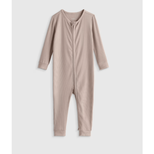 Softest Rib One Piece  in Mushroom