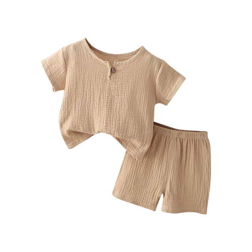 Baby Boy Summer Clothes Summer Toddler Kids Baby Boys Set Casual Solid Crepe Gauze T-Shirt Short Sleeve Shorts Set Baby Boy Clothes 12-18 Months Baby Boy Summer Outfit - Walmart.ca