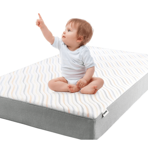 Cloud 4 USDA Bio Preferred Crib and Toddler Mattress with Soybean Fiber Mattress Cover, 52"x27"x5"