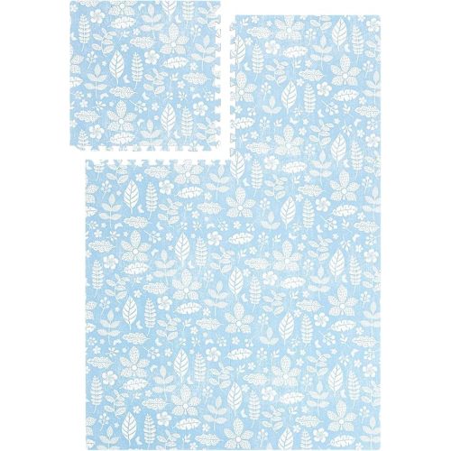 PopsyKosy Premium Baby Floor Play Mat - Thick & Cushioned 0.5 inch Playroom Foam Mat, Non-Toxic Odorless - 6 Tiles - Spacious 6x4 ft. - Stylish & Large, Waterproof for Kids & Toddlers - Tranquil Gray