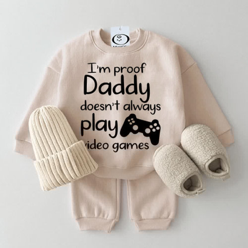 I’M PROOF DADDY DOESN’T ALWAYS PLAY VIDEO GAMES Baby Set