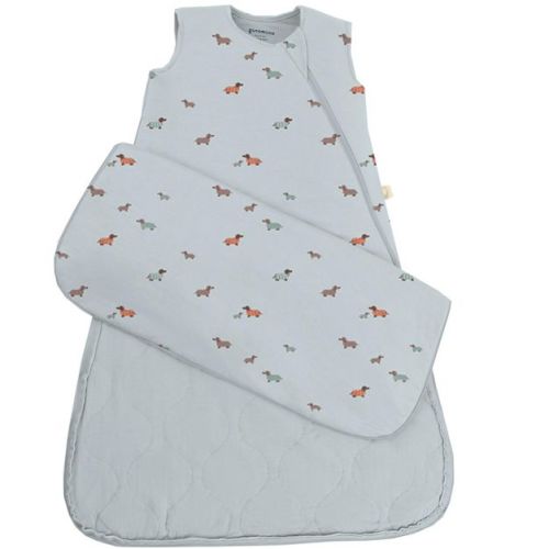 günamüna® Baby Bamboo Rayon with DIAPER-ZiPPER Sleep Bag 1.0 TOG, 3-9 Months, Woof