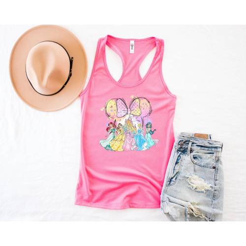 Disney Princess Castle Tank, Disney Watercolor Tank, Disney Girl Trip, Princess Tank, Princess Castle, Disney Family Trip, Princess Shirt