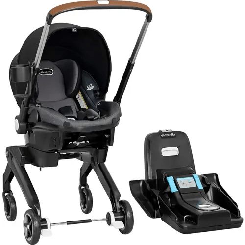 Shyft DualRide with Carryall Storage Infant Car Seat and Stroller Combo (Boone Gray)
