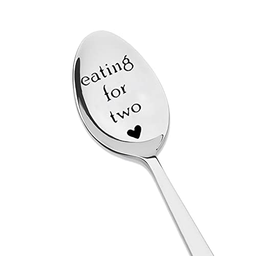 Pregnancy Gifts for First Time Moms Eating for Two Spoon for Soup Cereal Spoons Gift for Pregnant Women New Mom Mommy Mama To Be Gift Pregnancy Announcement Gifts