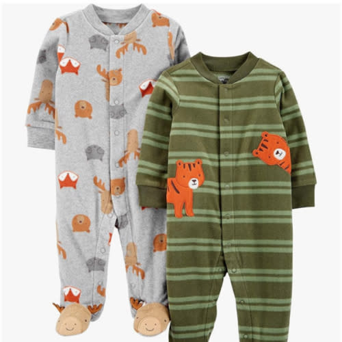 Simple Joys by Carter's baby-boys 2-pack Fleece Footed Sleep and PlayBaby and Toddler Sleepers