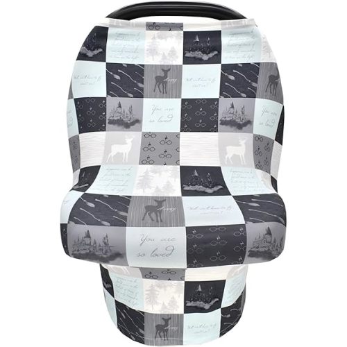 Nursing Cover for Newborn Breastfeeding Multi Use Infant Stroller Canopy Unisex Baby Car Seat Cover for Baby Boy and Girl (Green)