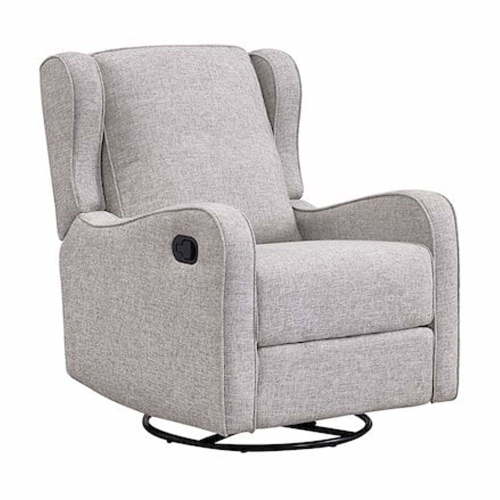 Westwood Design Skylar Rocking Chair, Manual Swivel Glider and Recliner in Fawn Gray