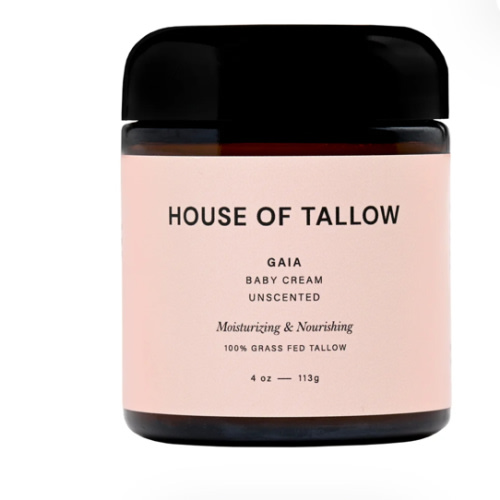 Gaia Unscented Organic Tallow Baby Cream | Gentle Skincare for Babies – House of Tallow