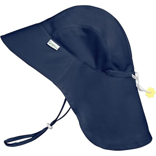 (9-12m) Green Sprouts Baby/Toddler UPF 50+ Eco Adventure Hat