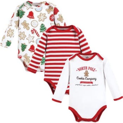 Organic Cotton Long-Sleeve Bodysuits, Newborn