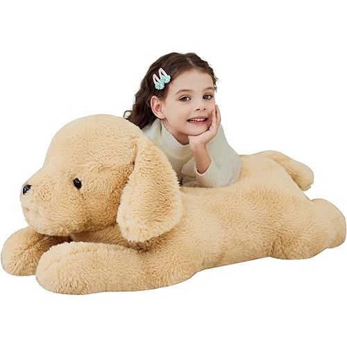 IKASA Giant Dog Labrador Stuffed Animal Plush Toy,Puppy Big Large Jumbo Soft Toys,30" Huge Size Cute Fluffy Plushy Oversized Plushie,Gifts for Kids