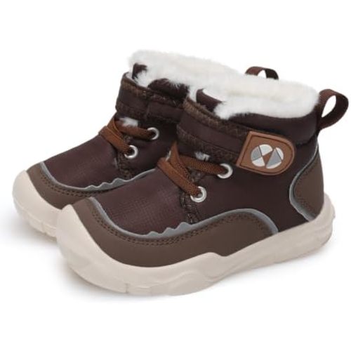 Centipede Demon Toddler Boots Boys Girls Winter Boots Waterproof Fleece Kids Snow Boots Faux Fur Booties Warm Walking Shoes for Indoor Outdoor